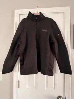 Black Half-Zip Fleece Pullover